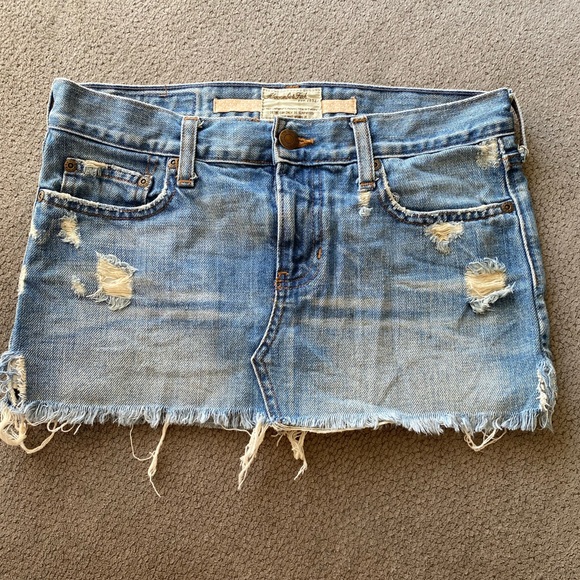 Abercrombie & Fitch Dresses & Skirts - Abercrombie and Fitch jean mini skirt y2k